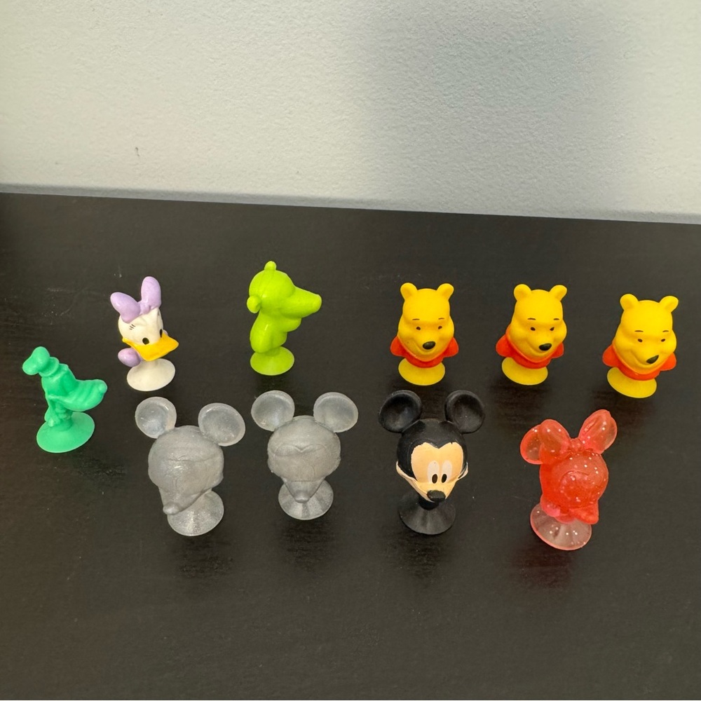 Disney Best Buddies Micro Popz! Lot of 10. Mickey Pooh Minnie Goofy Tigger Daisy